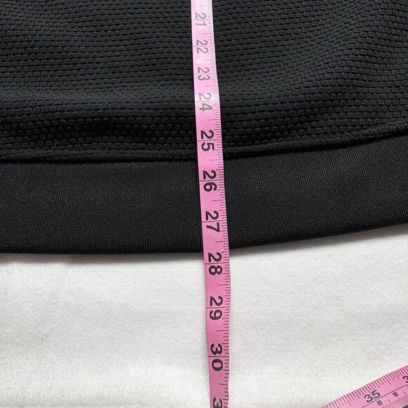 D MAGAZINE Men Pullover Textured Sweatshirt Sz L Black Embroidered Logo 22-13 - Picture 11 of 12